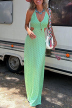 SANTORINI – Halter Maxi Dress – 4823