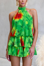 MADRID – Halter Backless Romper – 7106