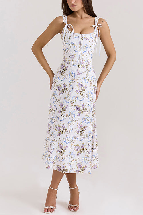 LISBON – Floral Midi Dress – 8682