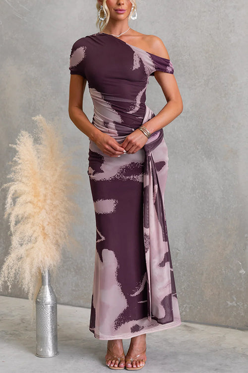 VALENCIA – Asymmetrical Maxi Dress – 3192