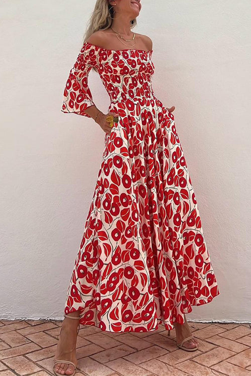 MADRID – Off Shoulder Maxi Dress – 2464