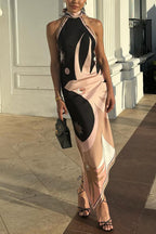 SALERNO – Halter Midi Dress – 4119