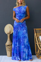 TAORMINA – Asymmetric Maxi Dress – 1383