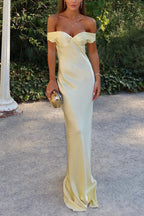 MALAGA – Off Shoulder Maxi Dress – 9110