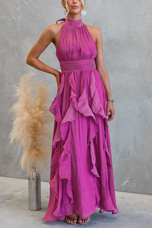 MARSEILLE – Halter Maxi Dress – 3506