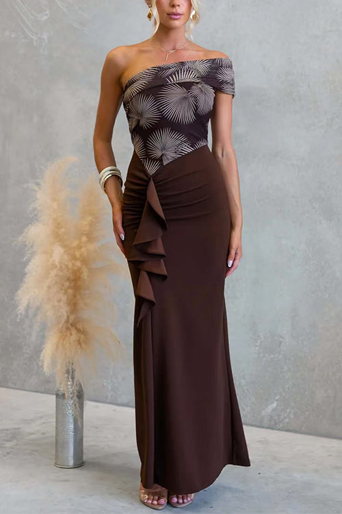 RHODES – Asymmetrical Maxi Dress – 4208