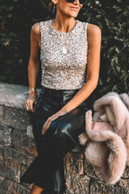 CAPRI – Sequin Tank Top – 4020