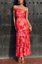 POSITANO – Off Shoulder Crop Set – 6634