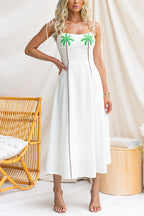 VENICE – Tie Shoulder Midi Dress – 1286