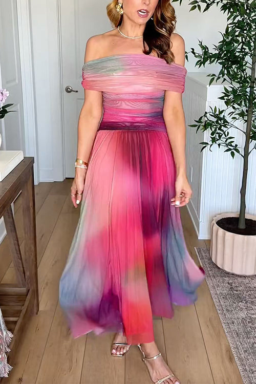 VALLETTA – Off Shoulder Maxi Dress – 7450