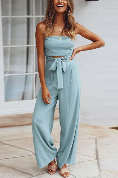 MARSEILLE – Off Shoulder Wide Leg Jumpsuit – 5122
