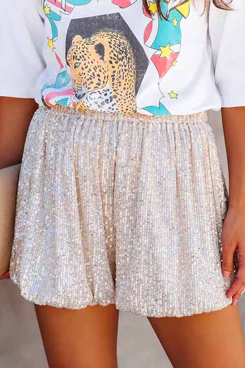 MYKONOS – Sequin Shorts – 6034