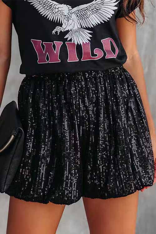 MYKONOS – Sequin Shorts – 6034