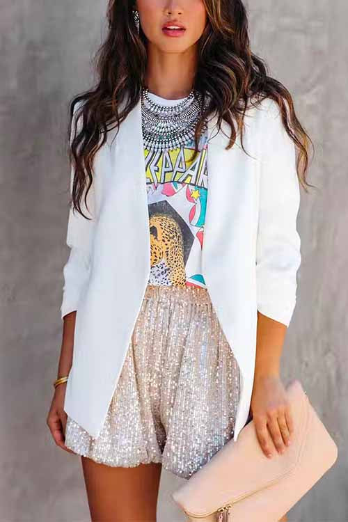 MYKONOS – Sequin Shorts – 6034