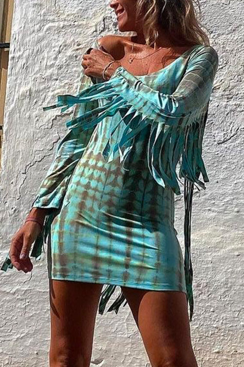 FORMENTERA – Tie Dye Bodycon Dress – 9011