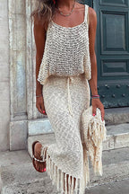 MARSEILLE – Tassel Tie Skirt – 3603