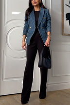 MUNICH – Double Breasted Denim Blazer – 6793