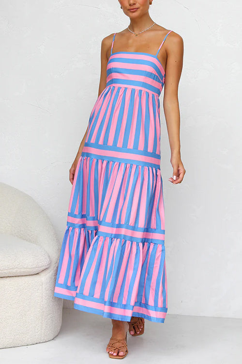 CANNES – Striped Maxi Dress – 6226