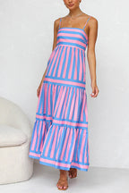 MARBELLA – Striped Maxi Dress – 1397