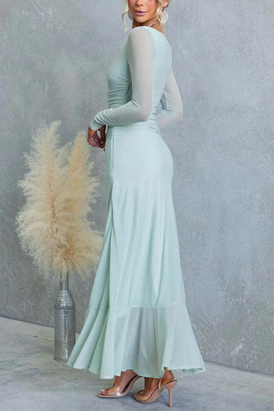 VALLETTA – Asymmetric Maxi Dress – 7902