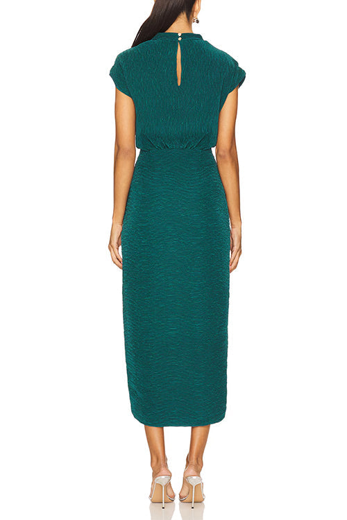 AMALFI – Mockneck Midi Dress – 4941