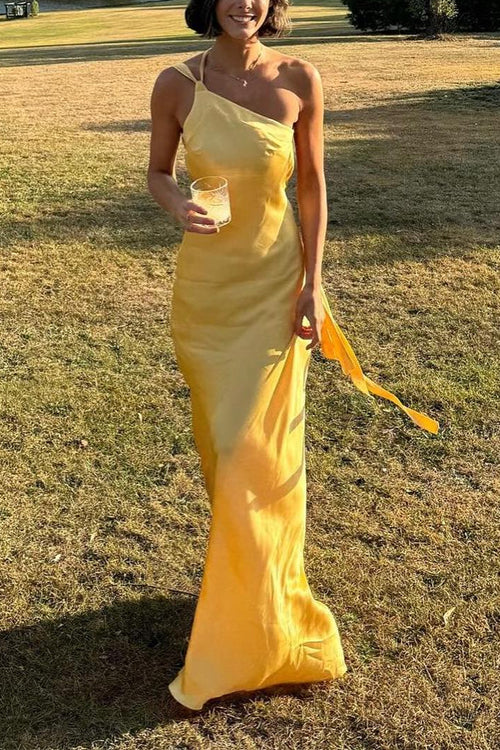 ROME – Satin Maxi Dress – 2182