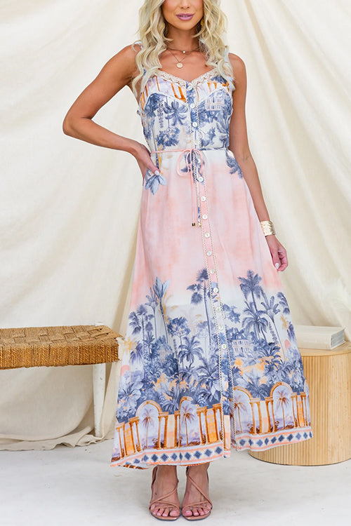 ALICANTE – Spaghetti Strap Maxi Dress – 6788