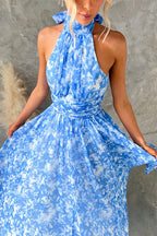 CORFU – Halter Maxi Dress – 4846