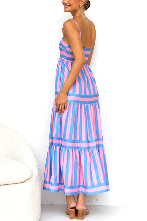 MARBELLA – Striped Maxi Dress – 1397