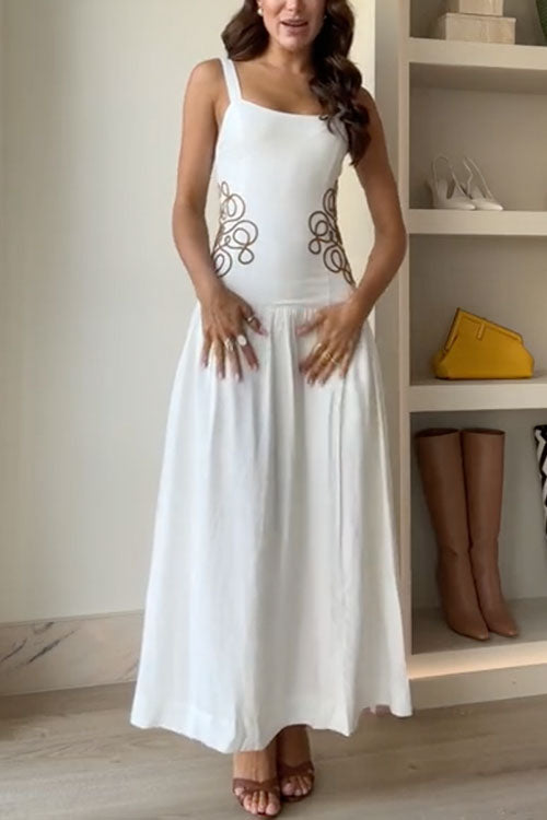 PORTO – Print Swing Maxi Dress – 4869