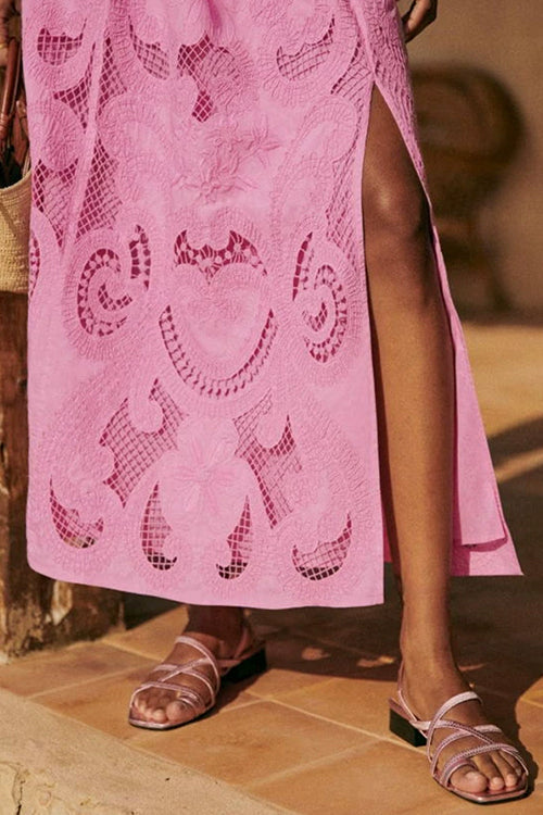 MILAN – Lace Maxi Skirt – 4349