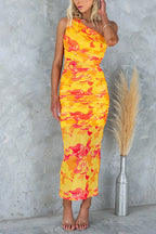 VALENCIA – One Shoulder Maxi Dress – 6957