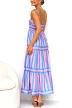 CANNES – Striped Maxi Dress – 6226