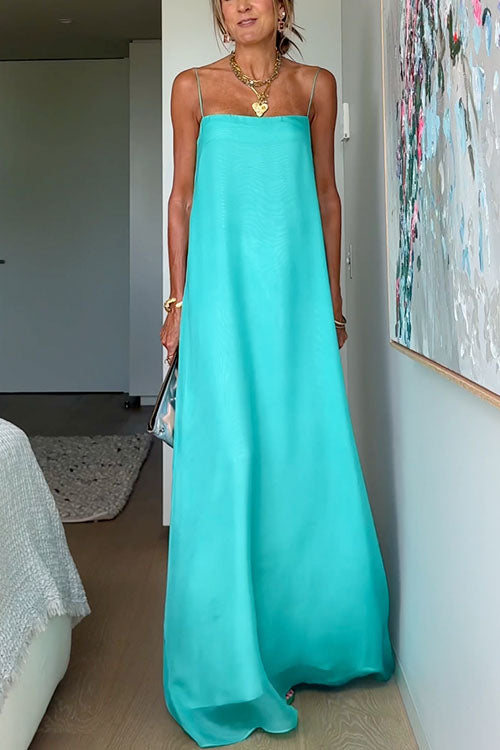 ROME – Spaghetti Strap Maxi Dress – 9719