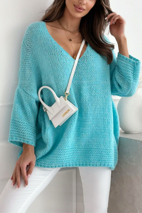 COPENHAGEN – V Neck Pullover Sweater – 6516