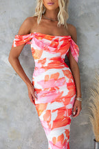 CAPRI – Off Shoulder Maxi Dress – 4162