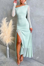 VALLETTA – Asymmetric Maxi Dress – 7902