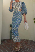 FORMENTERA – Printed Midi Dress – 9948