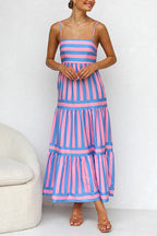 CANNES – Striped Maxi Dress – 6226
