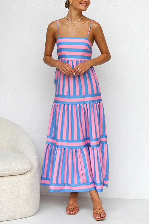 CANNES – Striped Maxi Dress – 6226