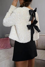 TALLINN – Sequin Bow Top – 9664