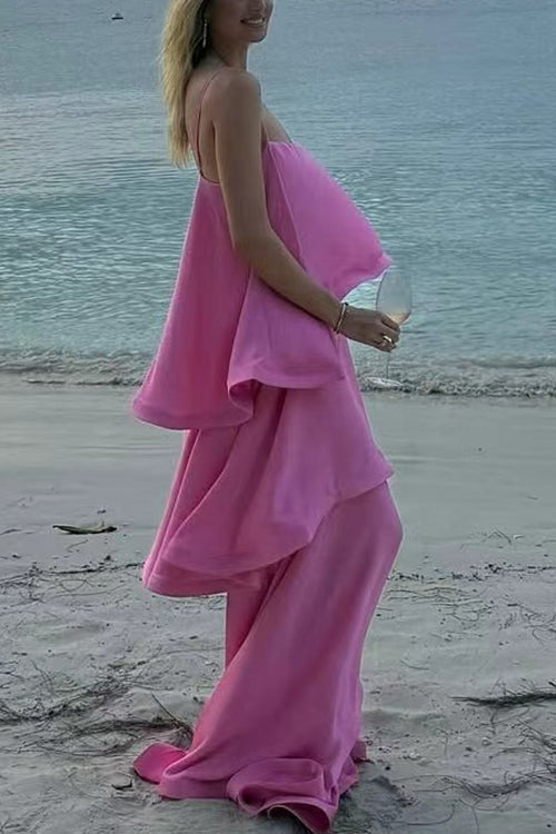 ATHENS – Satin Maxi Dress – 3908