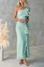 BARCELONA – One Shoulder Maxi Dress – 5526