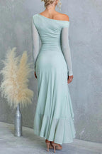 VALLETTA – Asymmetric Maxi Dress – 7902