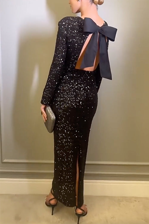 PORTO – Sequin Bodycon Maxi Dress – 5488