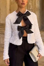 TALLINN – Sequin Bow Top – 9664