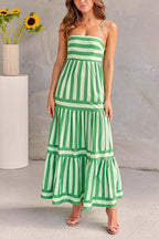 CANNES – Striped Maxi Dress – 6226