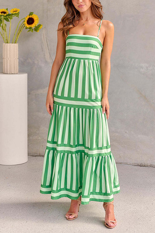 CANNES – Striped Maxi Dress – 6226