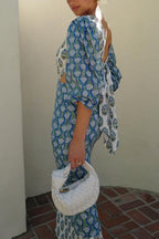 FORMENTERA – Printed Midi Dress – 9948