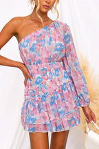 PALERMO – One Shoulder Mini Dress – 8778